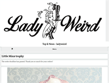 Tablet Screenshot of ladyweird.com